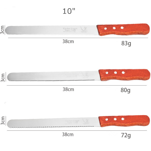 10 Inch Serrated Bread Knife with Sharp Stainless Steel Blade