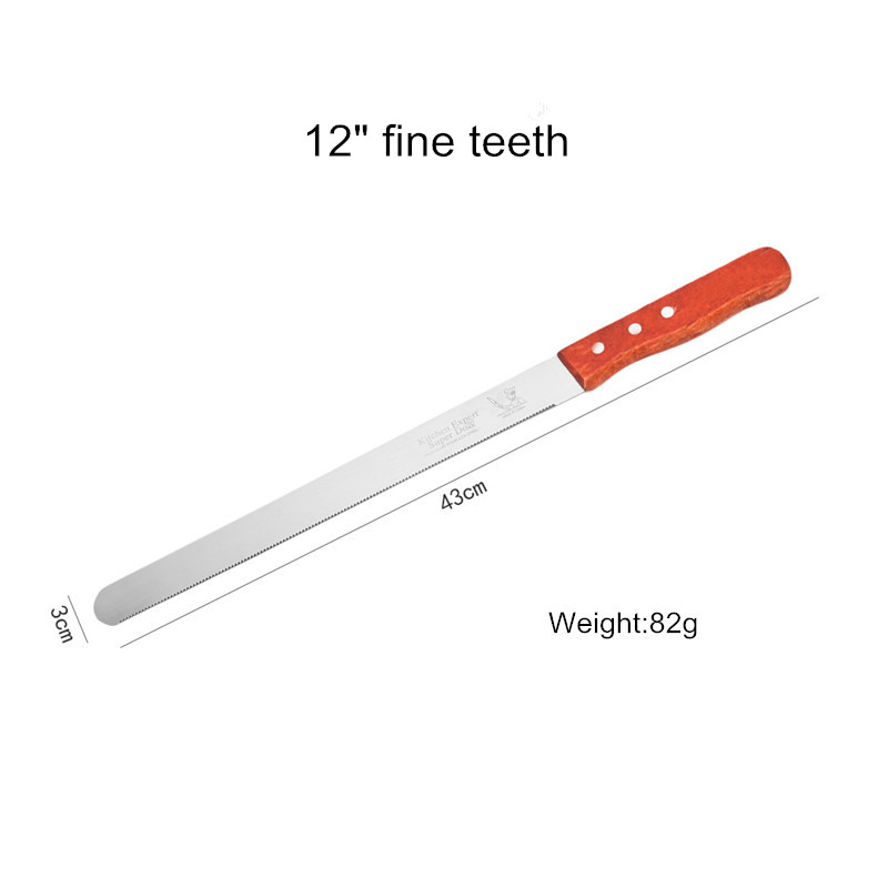 12 Inch Stainless Steel Bread Cutting Knife with Different Teeth