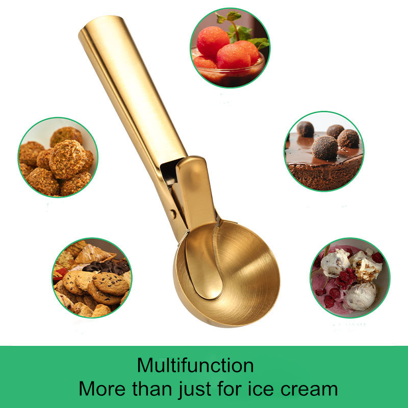 Two Sizes Available Ice Cream Spoon Digging Ball with Trigger