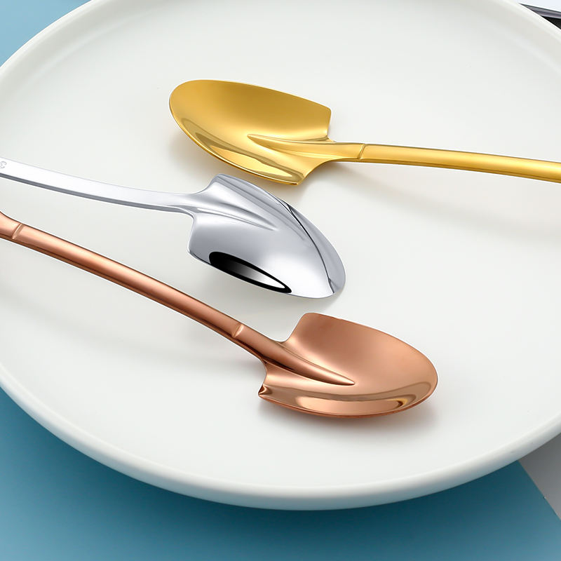 Shovel Spoon Stainless Steel Scoop - Heart Coffee Spoon