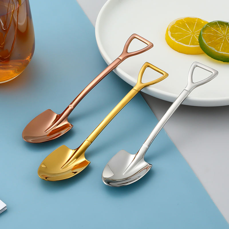 Shovel Spoon Stainless Steel Scoop - Heart Coffee Spoon