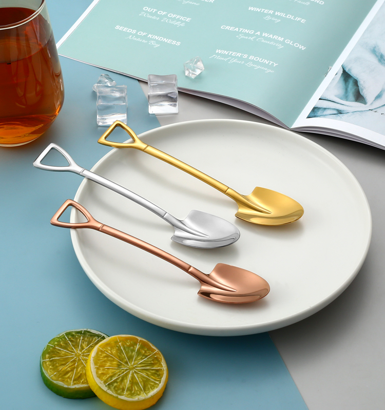 Shovel Spoon Stainless Steel Scoop - Heart Coffee Spoon