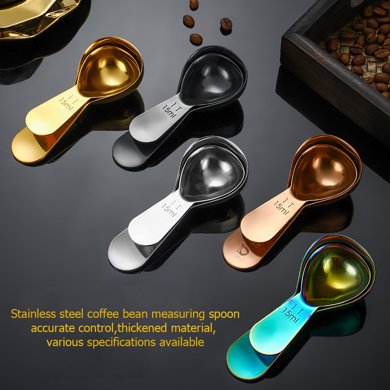 Stainless Steel Coffee Measuring Spoons - 15ml and 30ml Coffee Scoops and Tea Spoons