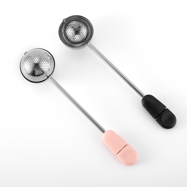 Tea Infuser Tea Ball Tea Fliter Stainless Steel with Rotating Handle #L2317