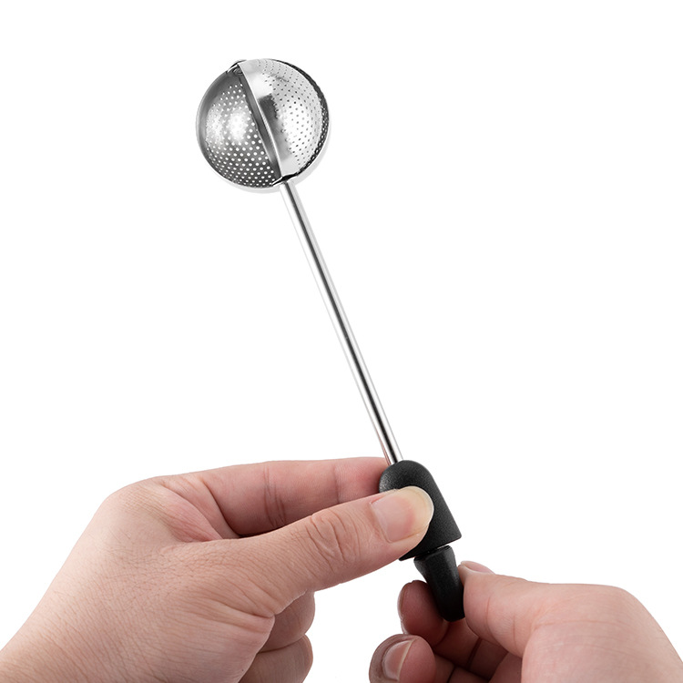 Tea Infuser Tea Ball Tea Fliter Stainless Steel with Rotating Handle #L2317