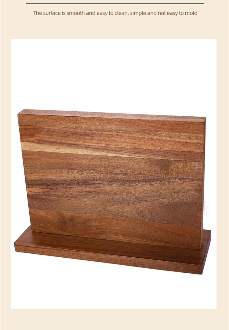 Double-Sided Multi-Purpose Wooden Magnetic Knife Holder