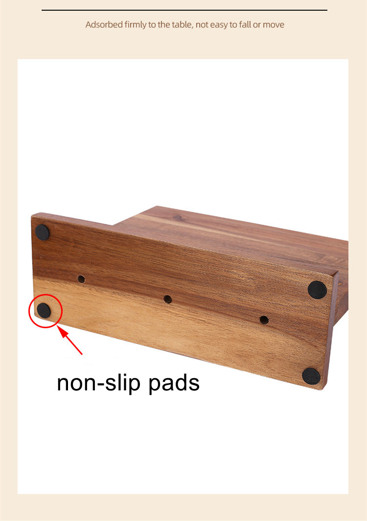 Double-Sided Multi-Purpose Wooden Magnetic Knife Holder