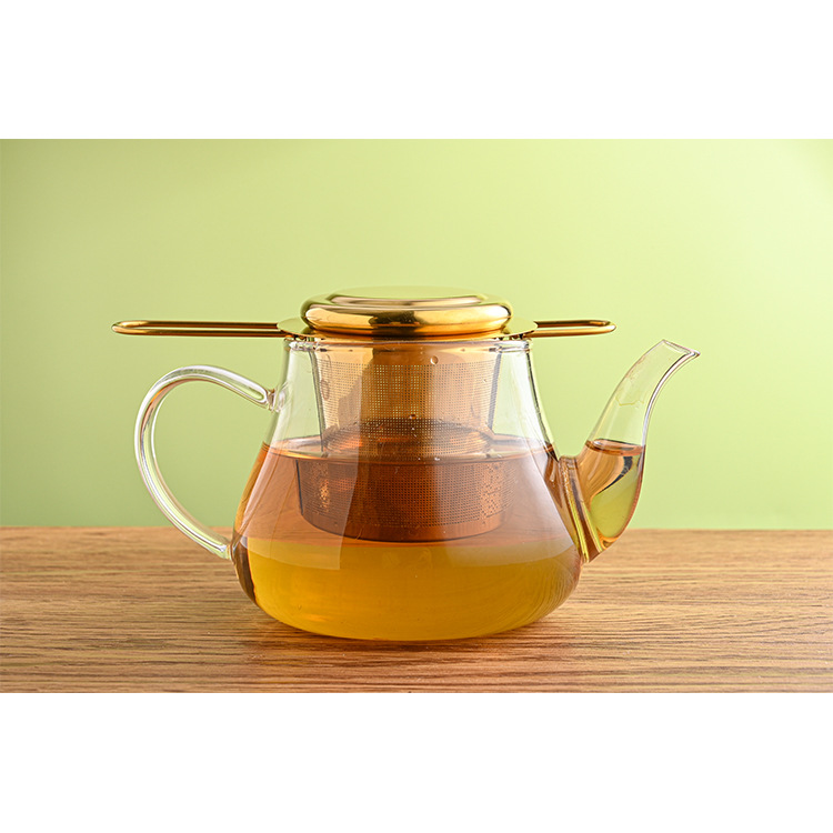 Tea Strainer with Folding Handle for Loose Leaf Tea – Stainless Steel Infuser #S0129