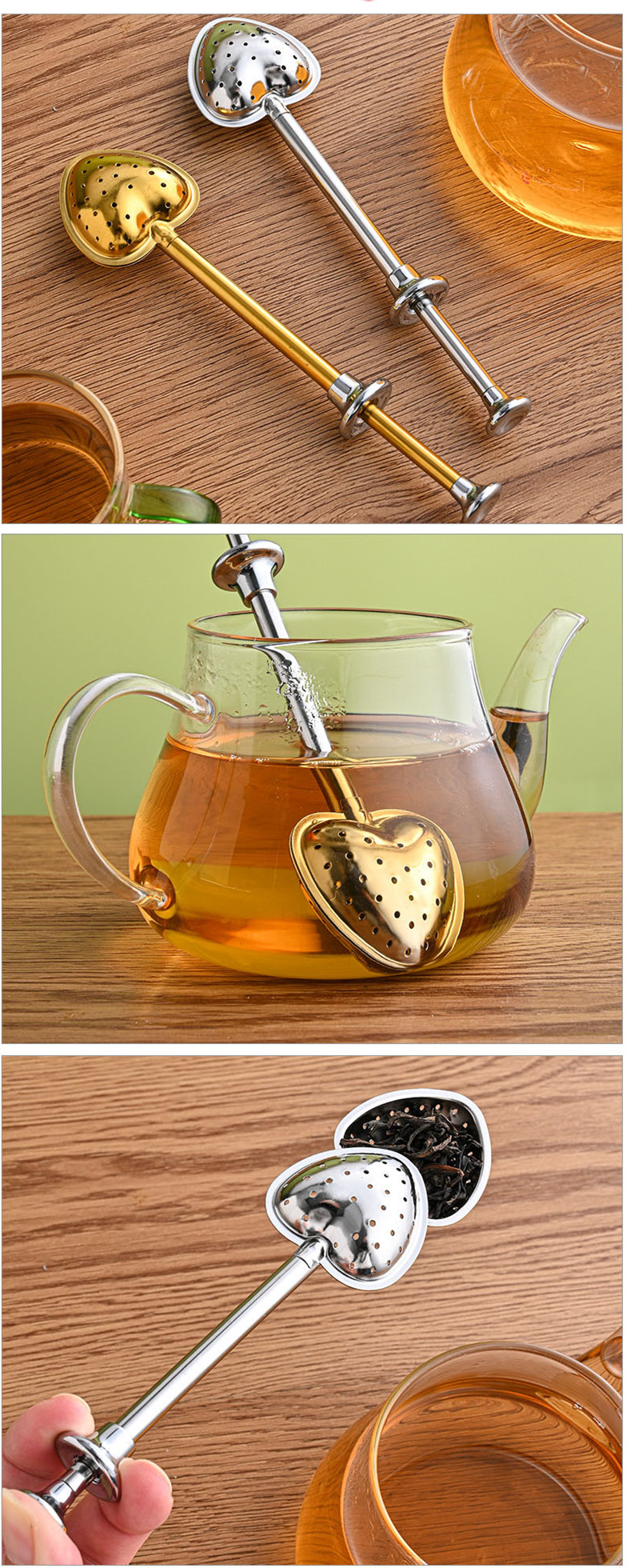 China Wholesale Stainless Steel Loose Leaf Unique Tea Infuser #L2398