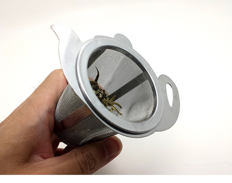 Mesh Tea Infuser Strainer with Drip Tray#S0140