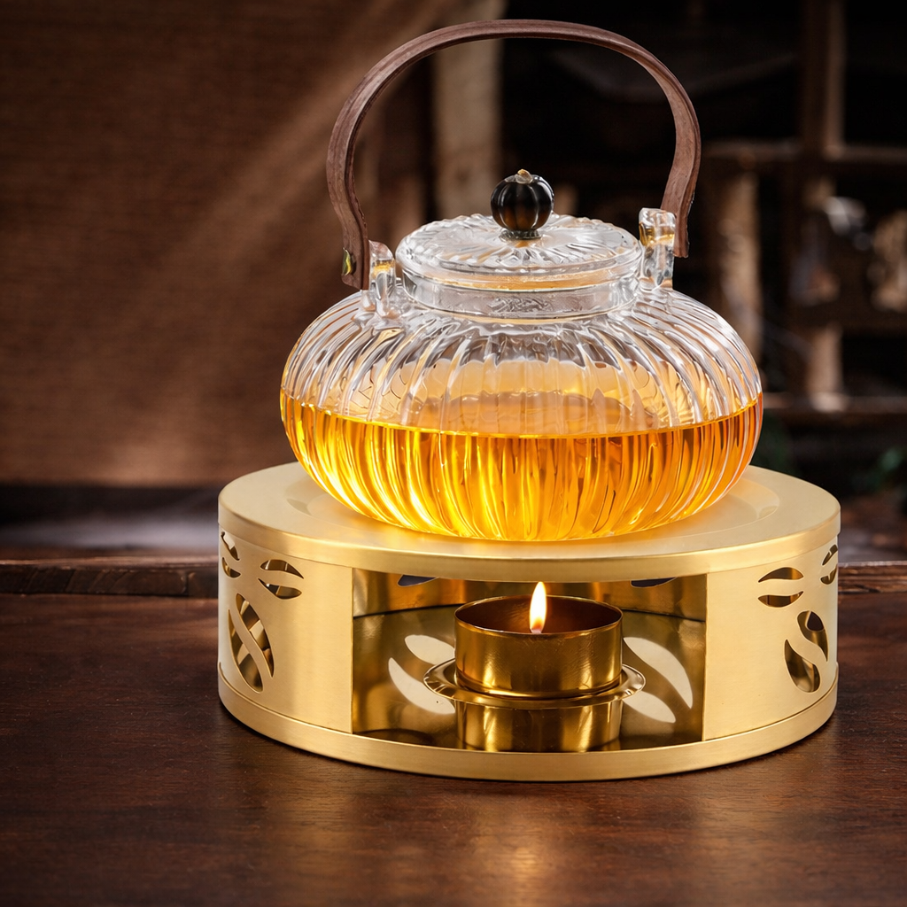 Stainless Steel Teapot Warmer with Candle Stand#1021