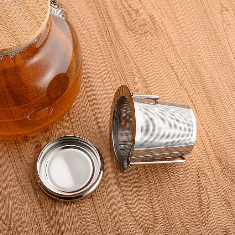 Custom Logo Folding Handle Tea Strainer Factory S0141