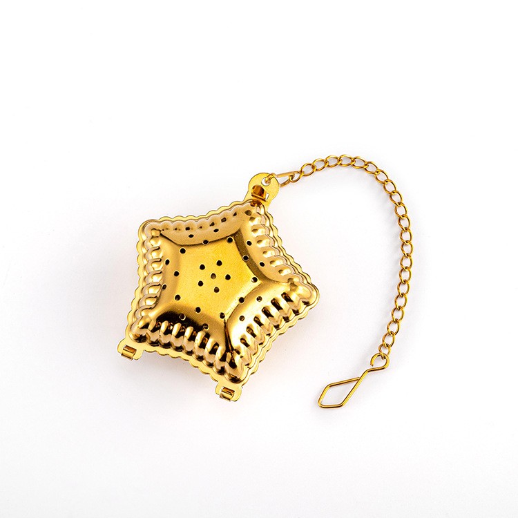 Manufacturer Direct 304 SS Star Tea Infuser with Premium PVD Finish 1706
