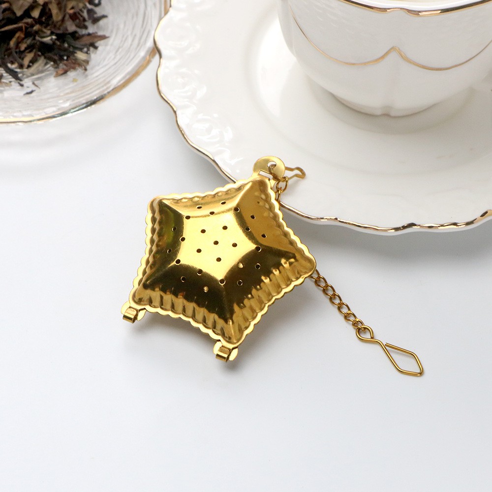 Manufacturer Direct 304 SS Star Tea Infuser with Premium PVD Finish 1706