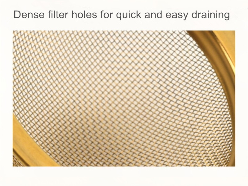 Gold and silver stainless steel mesh tea strainers for wholesale Gold and silver stainless steel mesh tea strainers for wholesale