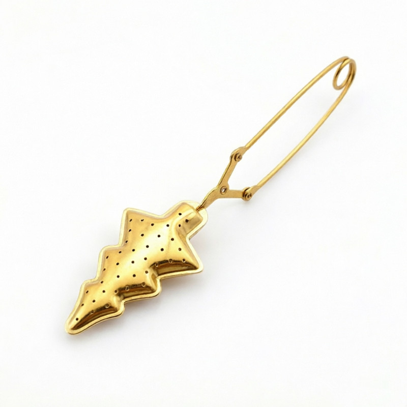 Wholesale Christmas Tree Tea Infuser | 304 Stainless Steel Gold 2315