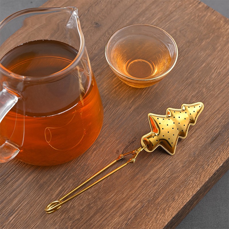 Wholesale Christmas Tree Tea Infuser | 304 Stainless Steel Gold 2315