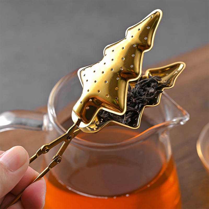 Wholesale Christmas Tree Tea Infuser | 304 Stainless Steel Gold 2315