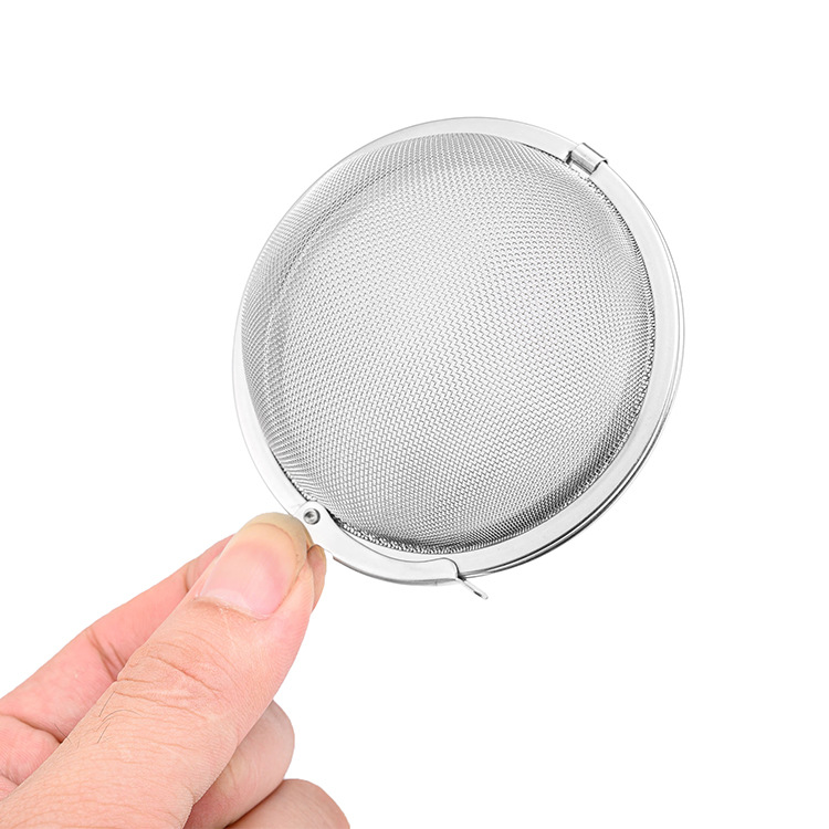 304 Stainless Steel Tea Ball Infuser with Chain Mesh Design