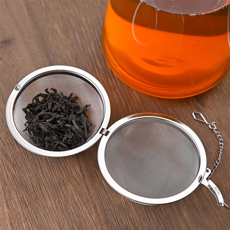 304 Stainless Steel Tea Ball Infuser with Chain Mesh Design