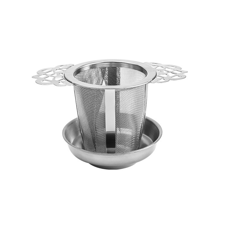 Silver loose tea strainer 304 stainless steel Silver loose tea strainer 304 stainless steel