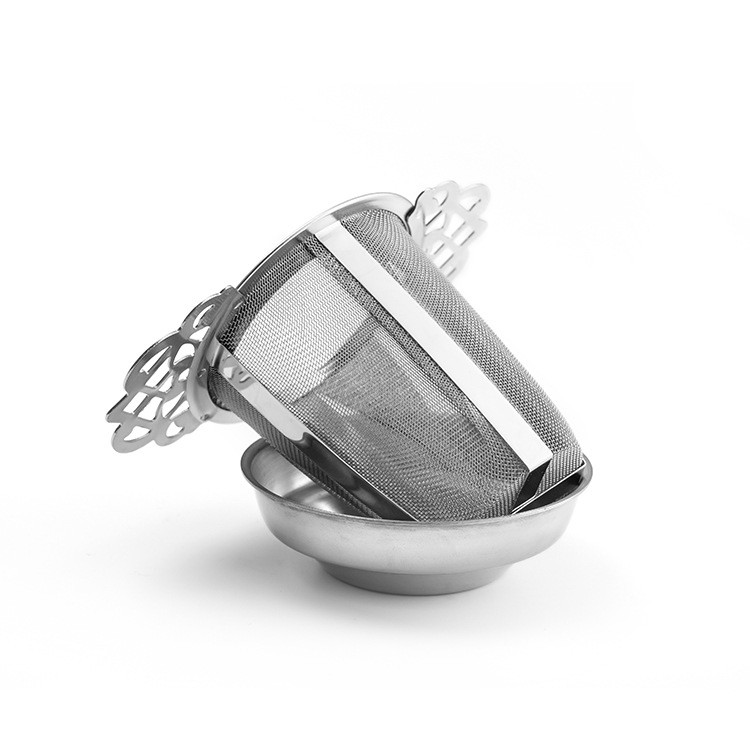 Silver loose tea strainer 304 stainless steel Silver loose tea strainer 304 stainless steel