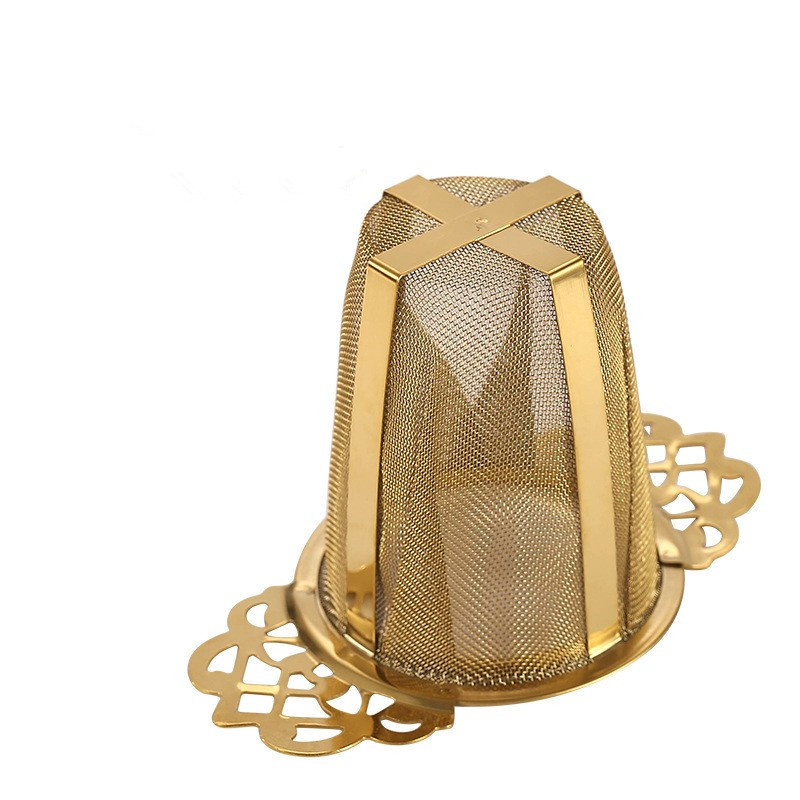 Factory Direct Gold 304 SS Herbal Tea Infuser Fine Mesh S0126