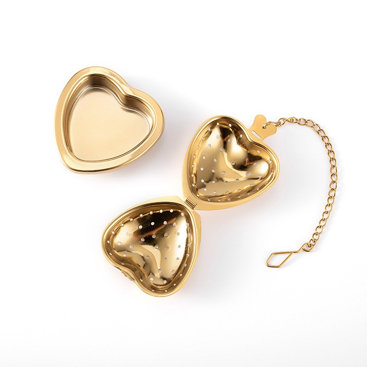 Bespoke Heart Tea Leaf Infuser Luxury PVD Finish 1733