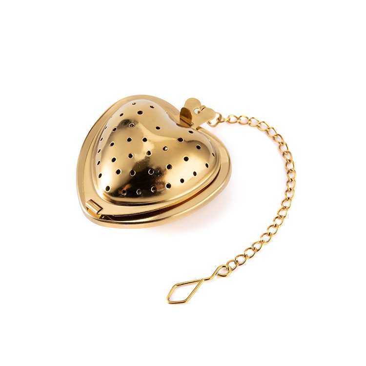 Bespoke Heart Tea Leaf Infuser Luxury PVD Finish 1733