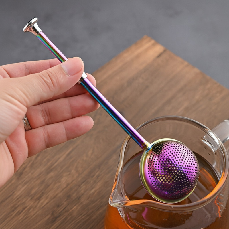 Modern PVD Plated Stainless Tea Ball Steeper L2383