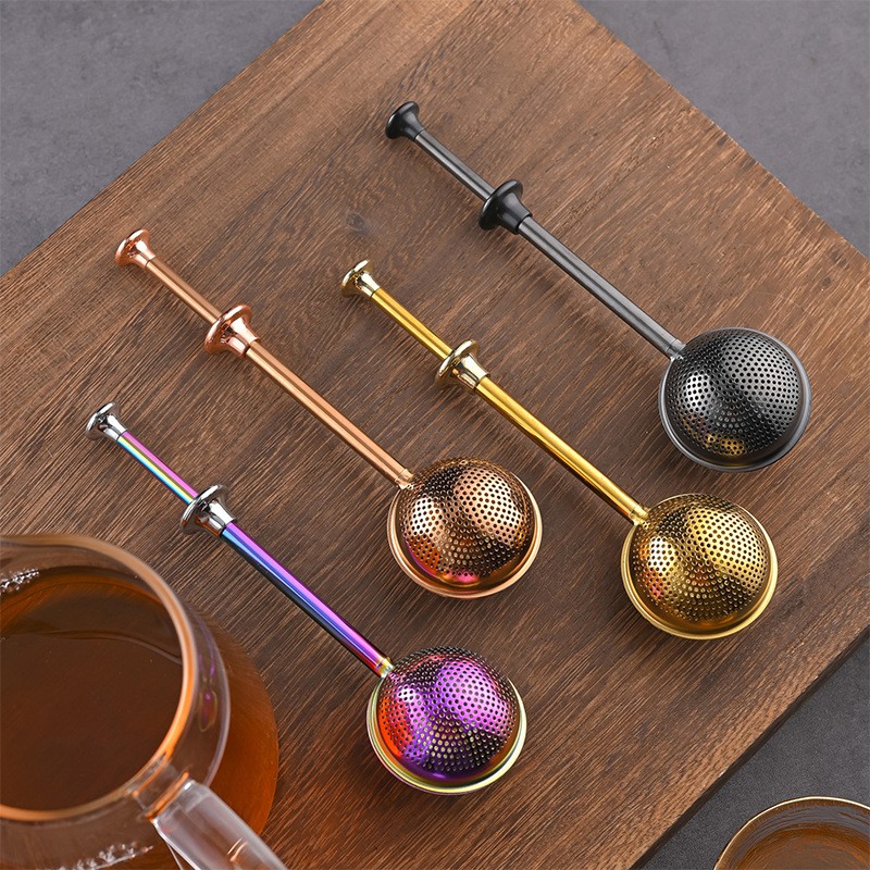 Premium PVD Gold Stainless Steel Tea Infuser for Loose Leaf Tea Premium PVD Gold Stainless Steel Tea Infuser for Loose Leaf Tea