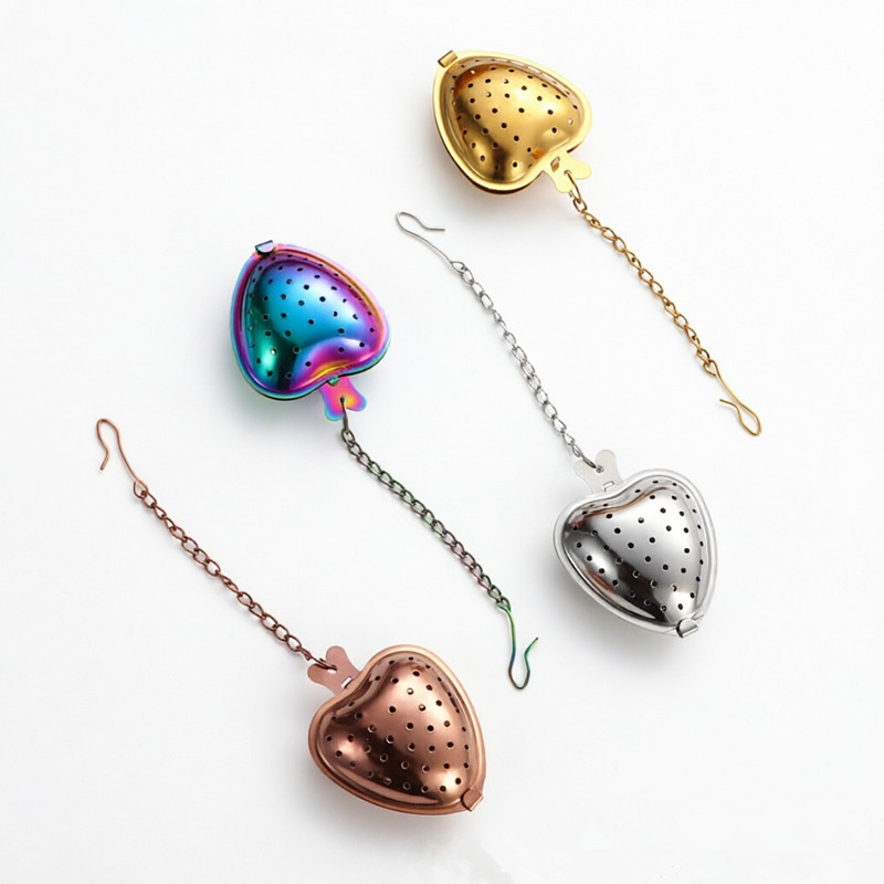 Factory Direct Heart Tea Infuser – 304 SS PVD Coated Wholesale 1708