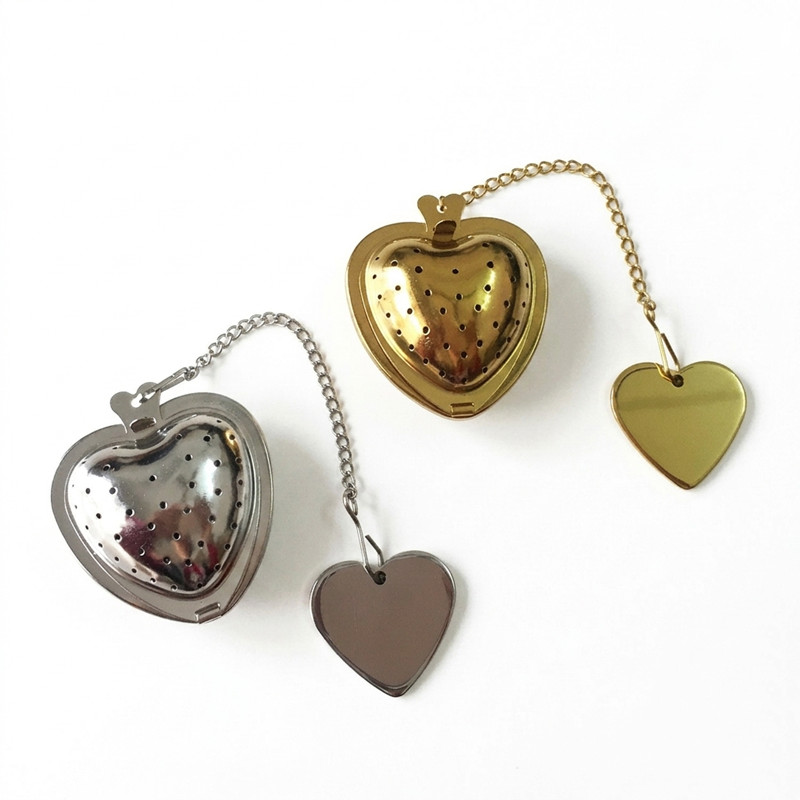 Factory Direct Heart Tea Infuser – 304 SS PVD Coated Wholesale 1708