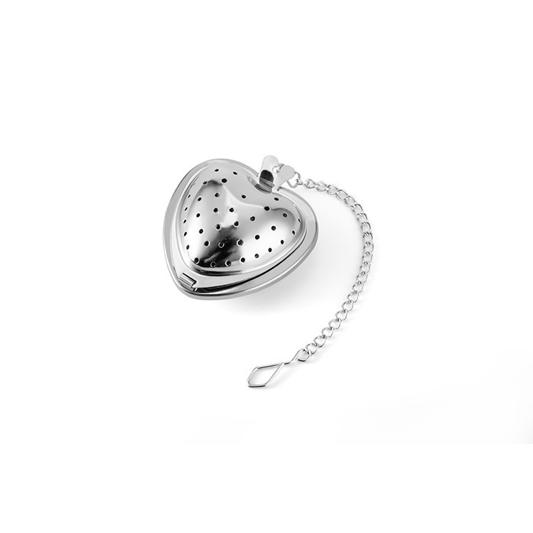 Assorted PVD coated heart shape 304 stainless steel tea infuser set for wholesale