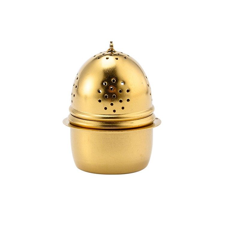 Premium Quality PVD Gold Tea Infuser Egg Ball Set 1721