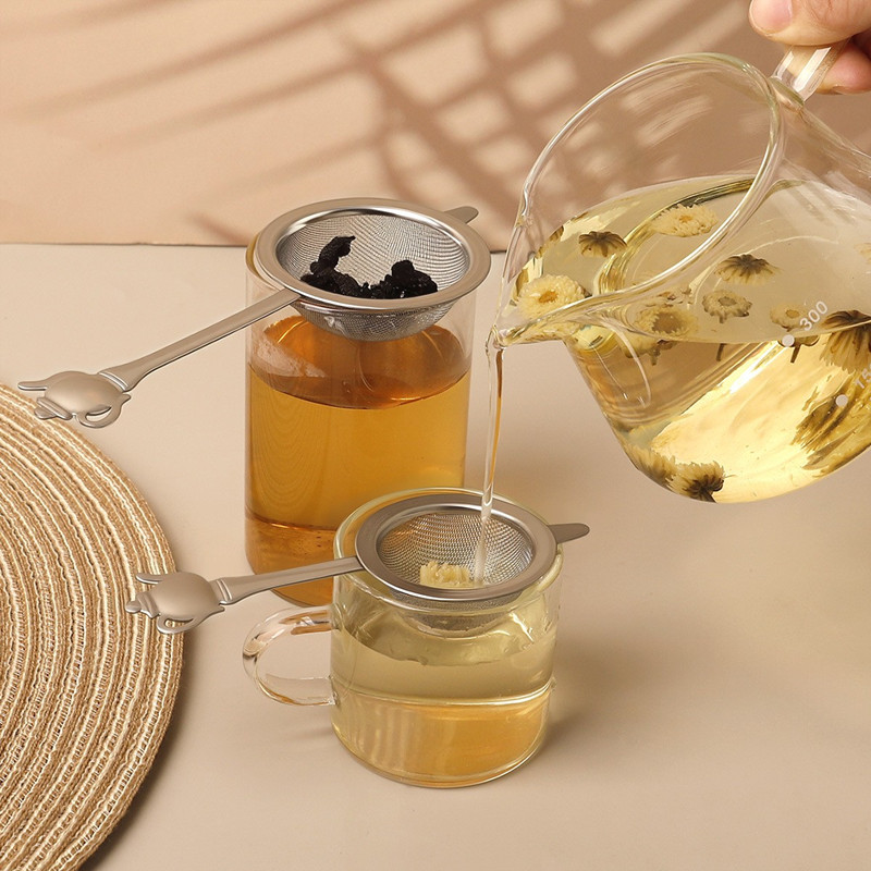 Durable Stainless Steel Fine Mesh Tea Sieve Filter L2407