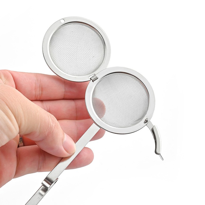 Stainless Steel Tea Ball Infuser with Hook Handle L2411