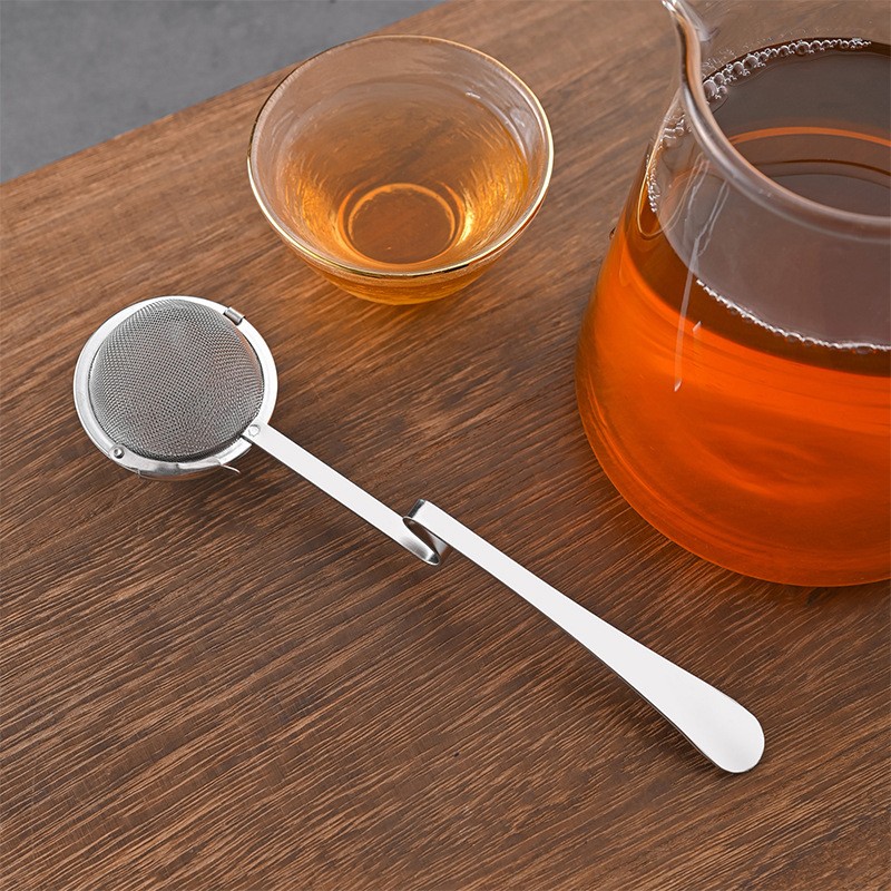 Stainless Steel Tea Ball Infuser with Hook Handle L2411