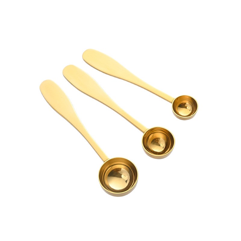 304 Stainless Steel Tea Spoon Gold for Coffee Tea and Matcha 1014