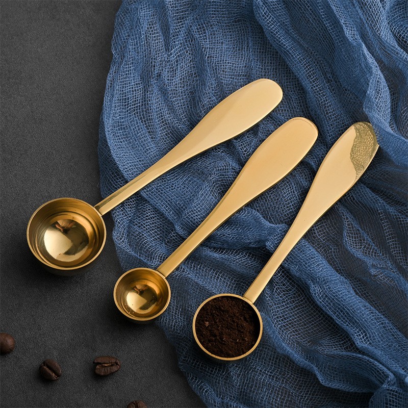 304 Stainless Steel Tea Spoon Gold for Coffee Tea and Matcha 1014
