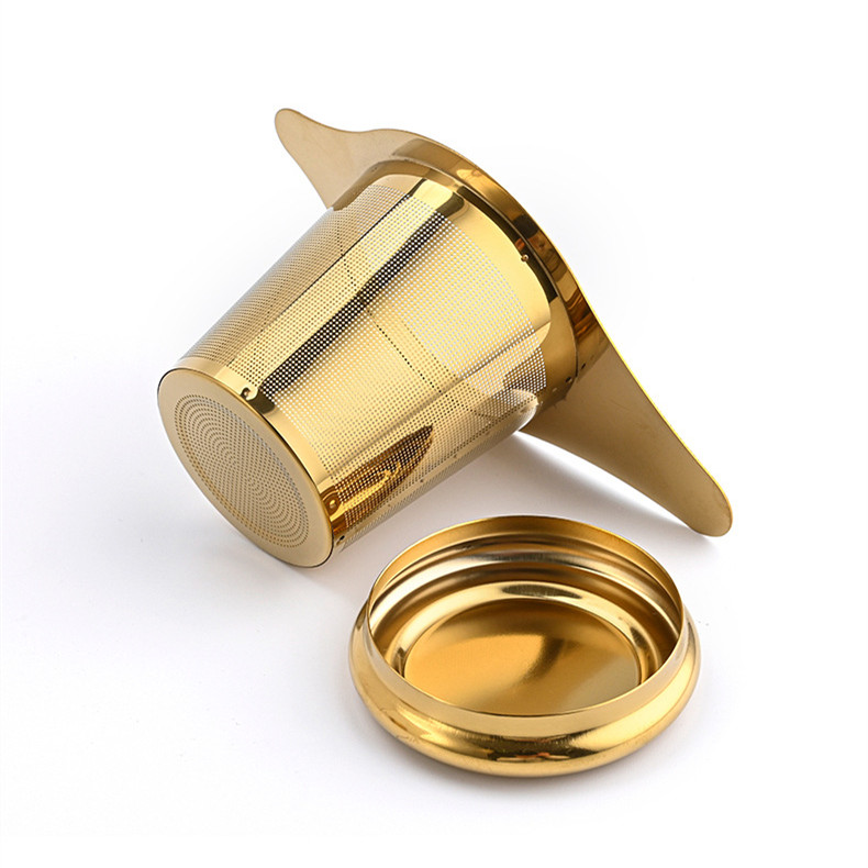 Gold tea infuser with long and short handles 304 stainless steel wholesale Gold tea infuser with long and short handles 304 stainless steel wholesale