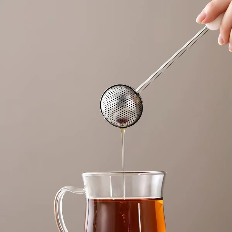 Tea Infuser Tea Ball Tea Fliter Stainless Steel with Rotating Handle L2317 Tea Infuser Tea Ball Tea Fliter Stainless Steel with Rotating Handle L2317
