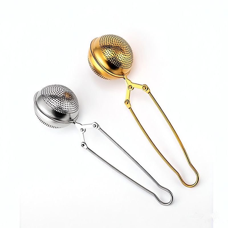 304 Stainless Steel Mesh Long Handle Tea Infuser Tongs L2351