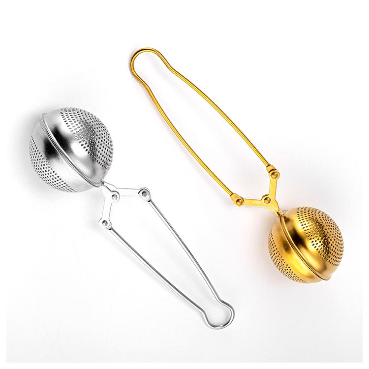 304 Stainless Steel Mesh Long Handle Tea Infuser Tongs L2351