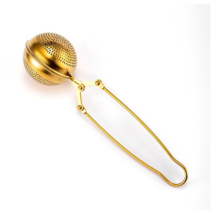 304 Stainless Steel Mesh Long Handle Tea Infuser Tongs L2351