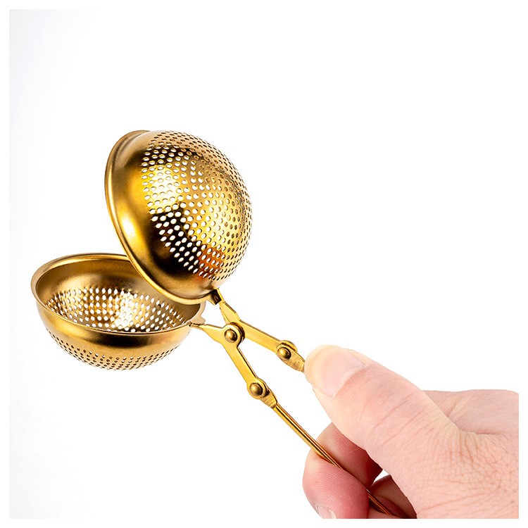 304 Stainless Steel Mesh Long Handle Tea Infuser Tongs L2351