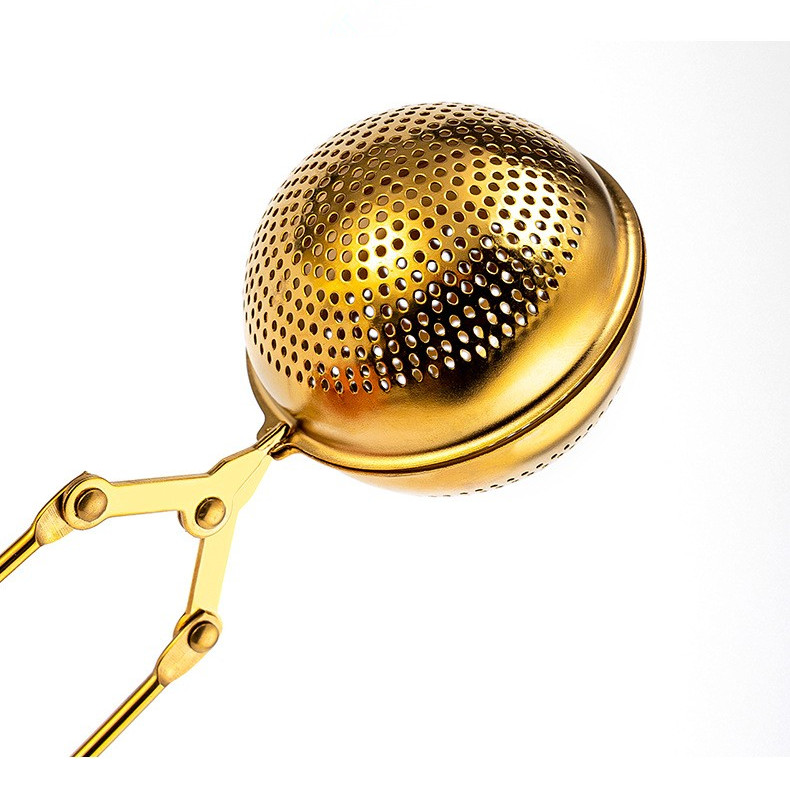 304 Stainless Steel Mesh Long Handle Tea Infuser Tongs L2351