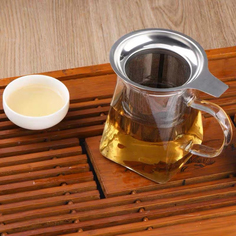 Silver 304 stainless steel mesh tea strainer with single handle SH88 Silver 304 stainless steel mesh tea strainer with single handle SH88