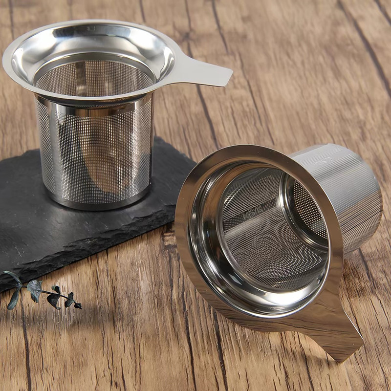 Silver 304 stainless steel mesh tea strainer with single handle SH88 Silver 304 stainless steel mesh tea strainer with single handle SH88