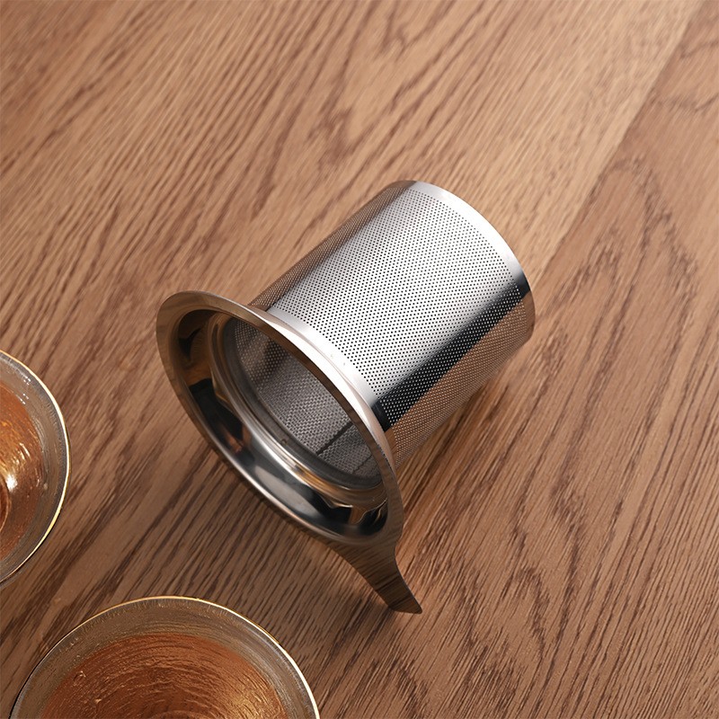 Silver 304 stainless steel mesh tea strainer with single handle SH88 Silver 304 stainless steel mesh tea strainer with single handle SH88